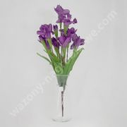 Sztuczny kwiat - irys ciemny fiolet