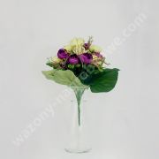 Sztuczne kwiaty - peonia mała fioletowa